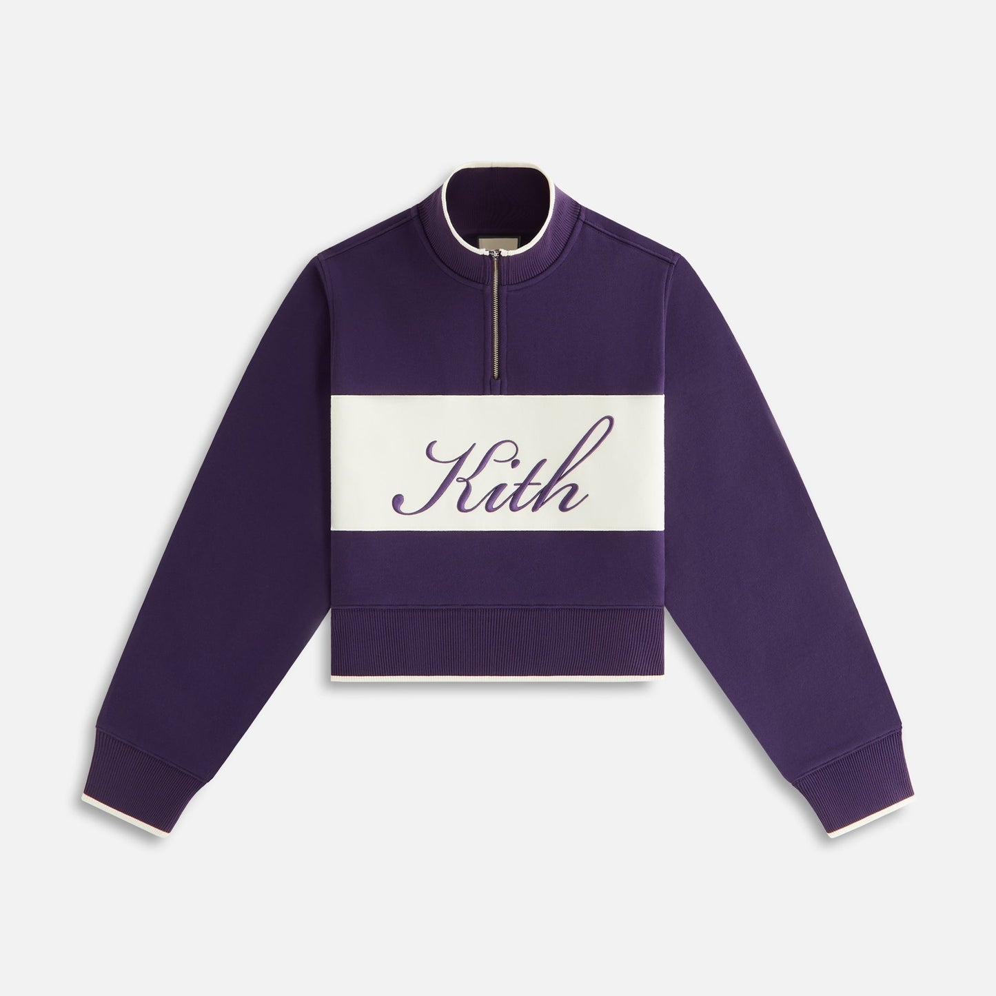 Women Kith Kith Women Hunter II Script Quarter Zip - Nightshade
