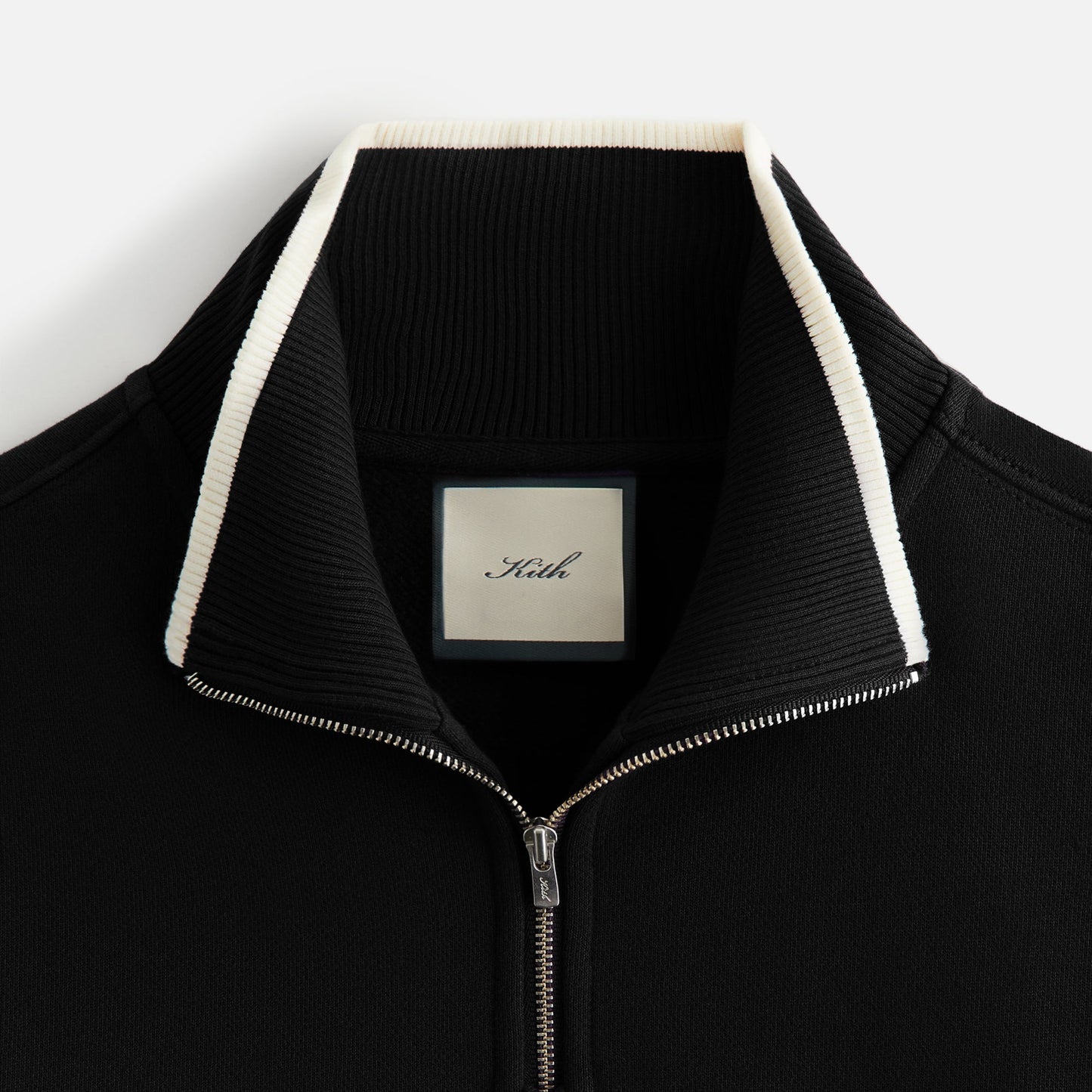 Women Kith Kith Women Hunter II Script Quarter Zip - Black