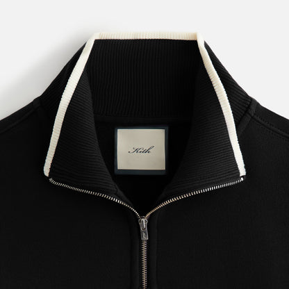 Women Kith Kith Women Hunter II Script Quarter Zip - Black