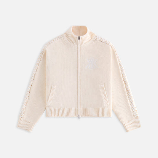 Women Kith Kith Women Wyler Crest Full Zip Sweater - Sandrift