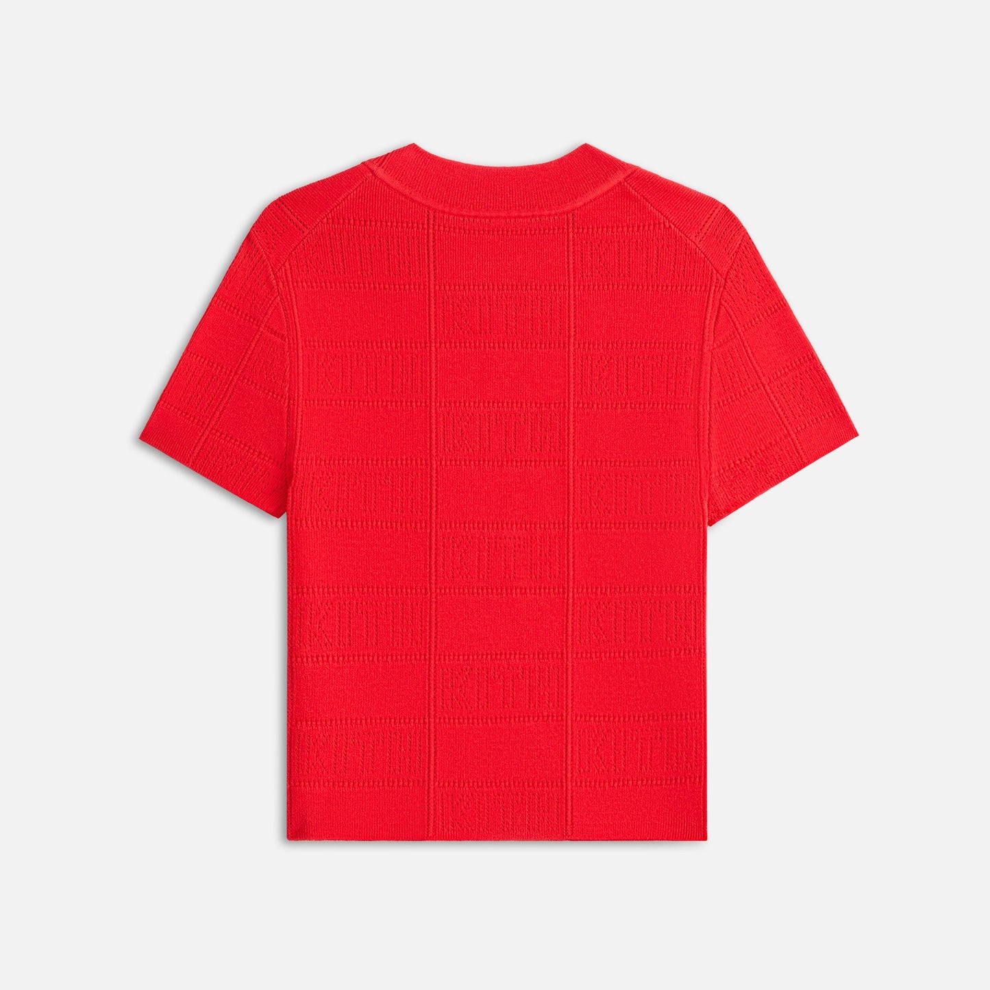 Women Kith Kith Women Arys Monogram Pointelle Tee - Cinnabar