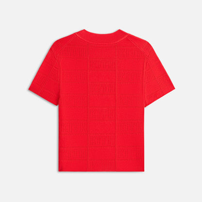 Women Kith Kith Women Arys Monogram Pointelle Tee - Cinnabar