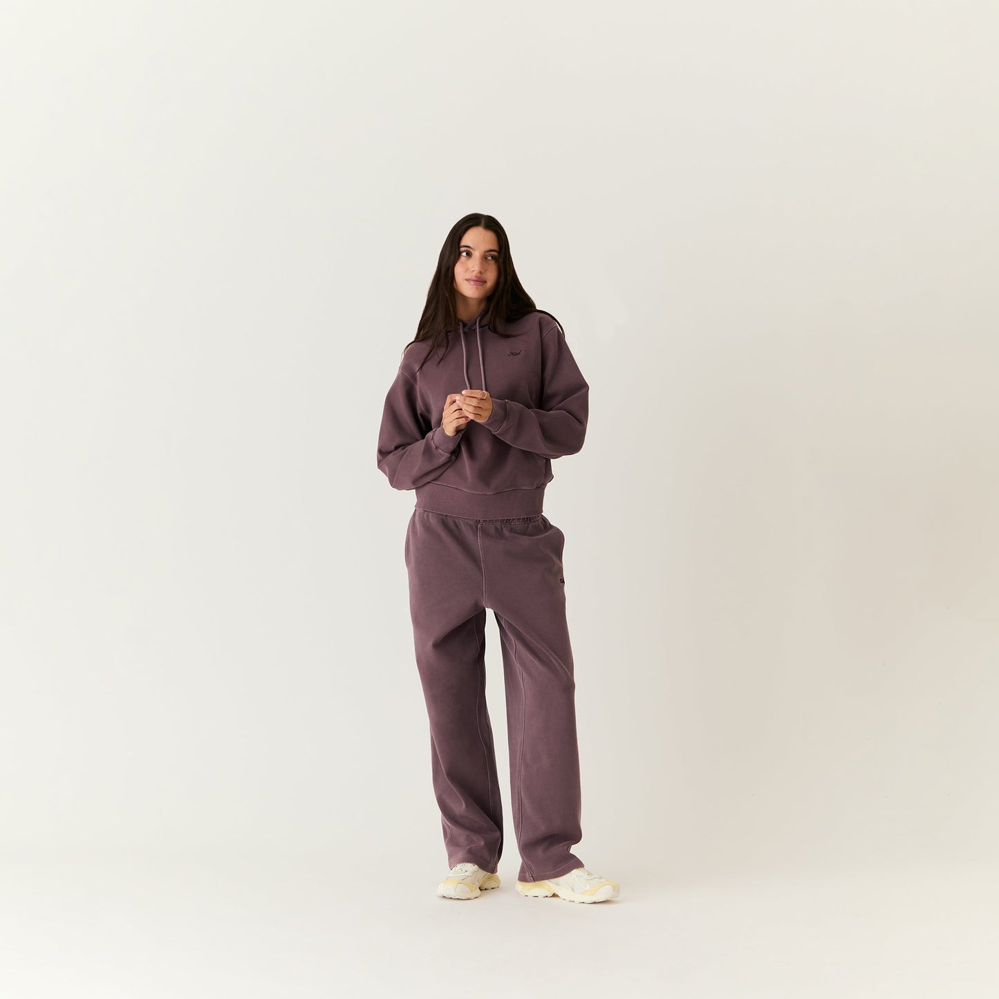 Women Kith Kith Women Jane II Hoodie - Ash Violet