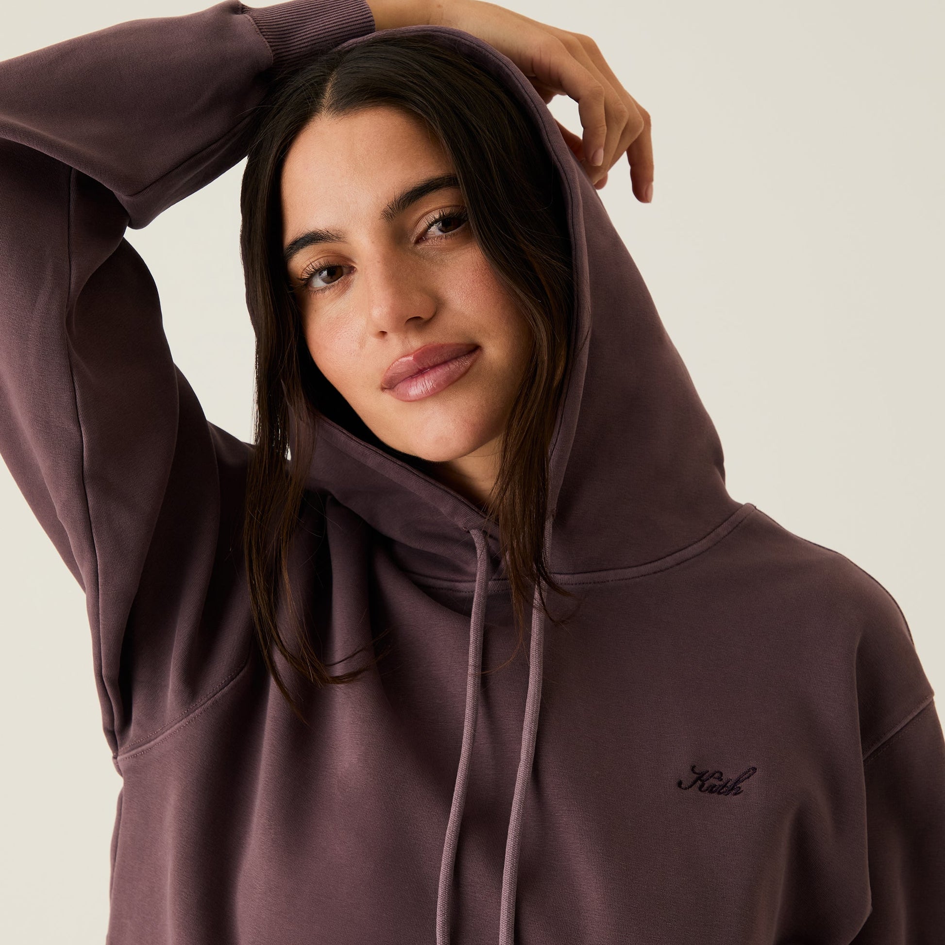 Women Kith Kith Women Jane II Hoodie - Ash Violet