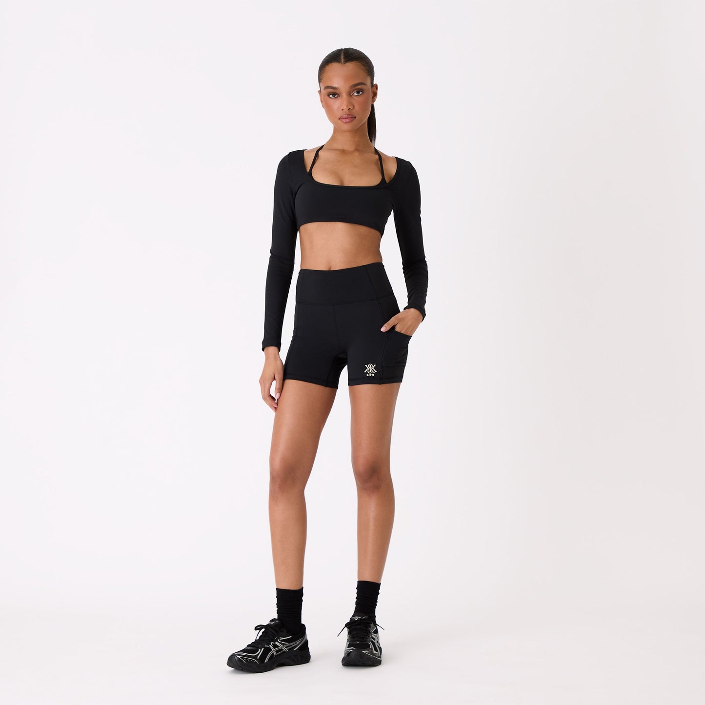 Women Kith Kith Women Arlet Active Short - Black