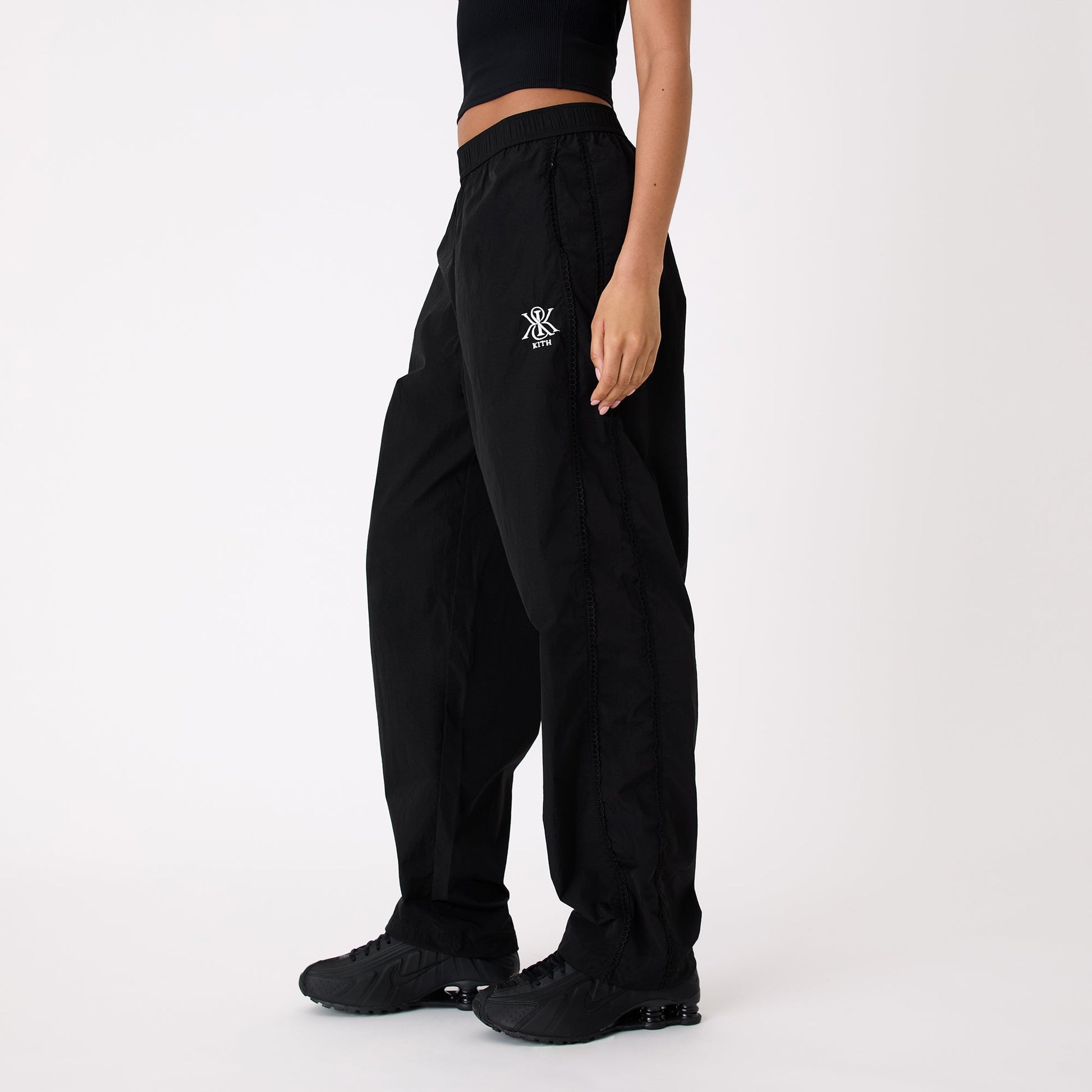 Women Kith Kith Women Azariah Seamed Track Bottoms - Black