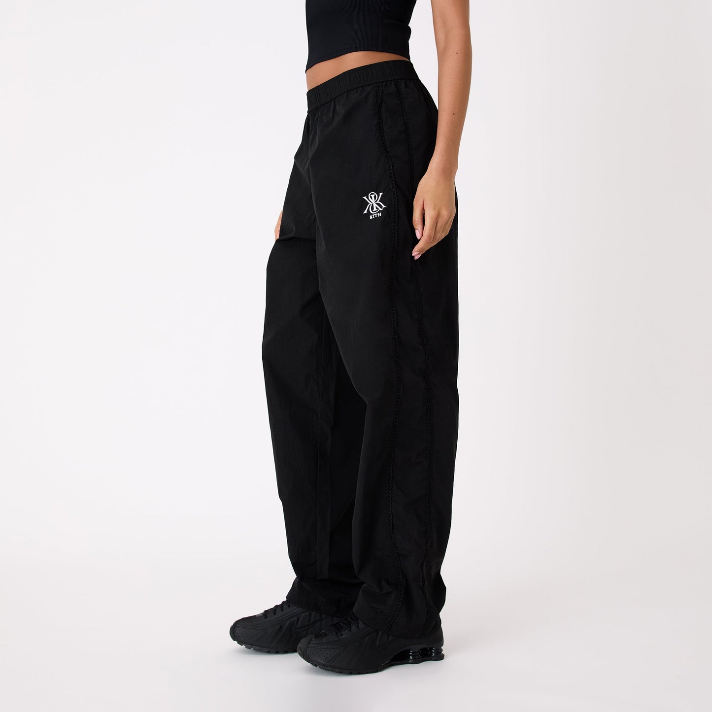 Women Kith Kith Women Azariah Seamed Track Bottoms - Black