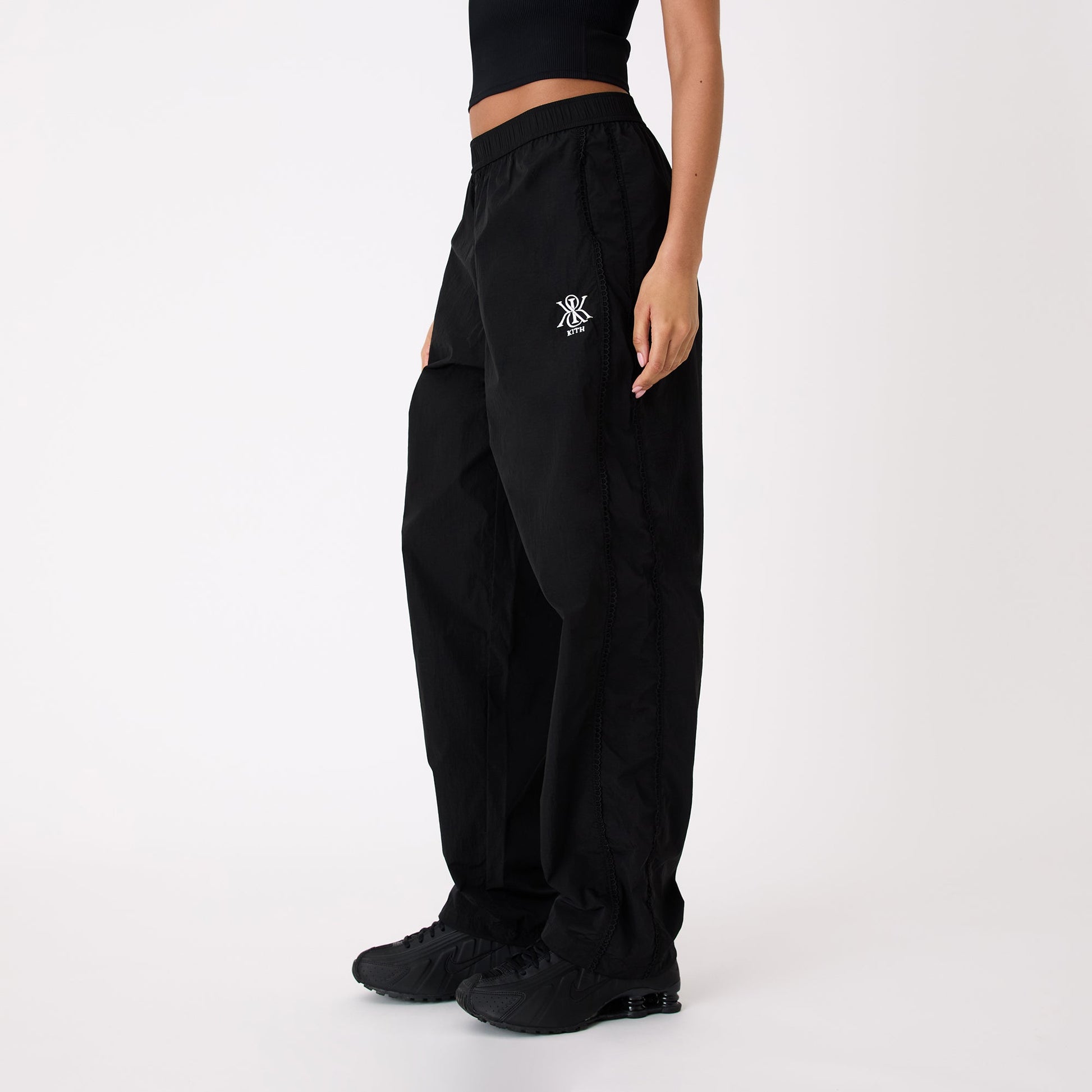 Women Kith Kith Women Azariah Seamed Track Bottoms - Black
