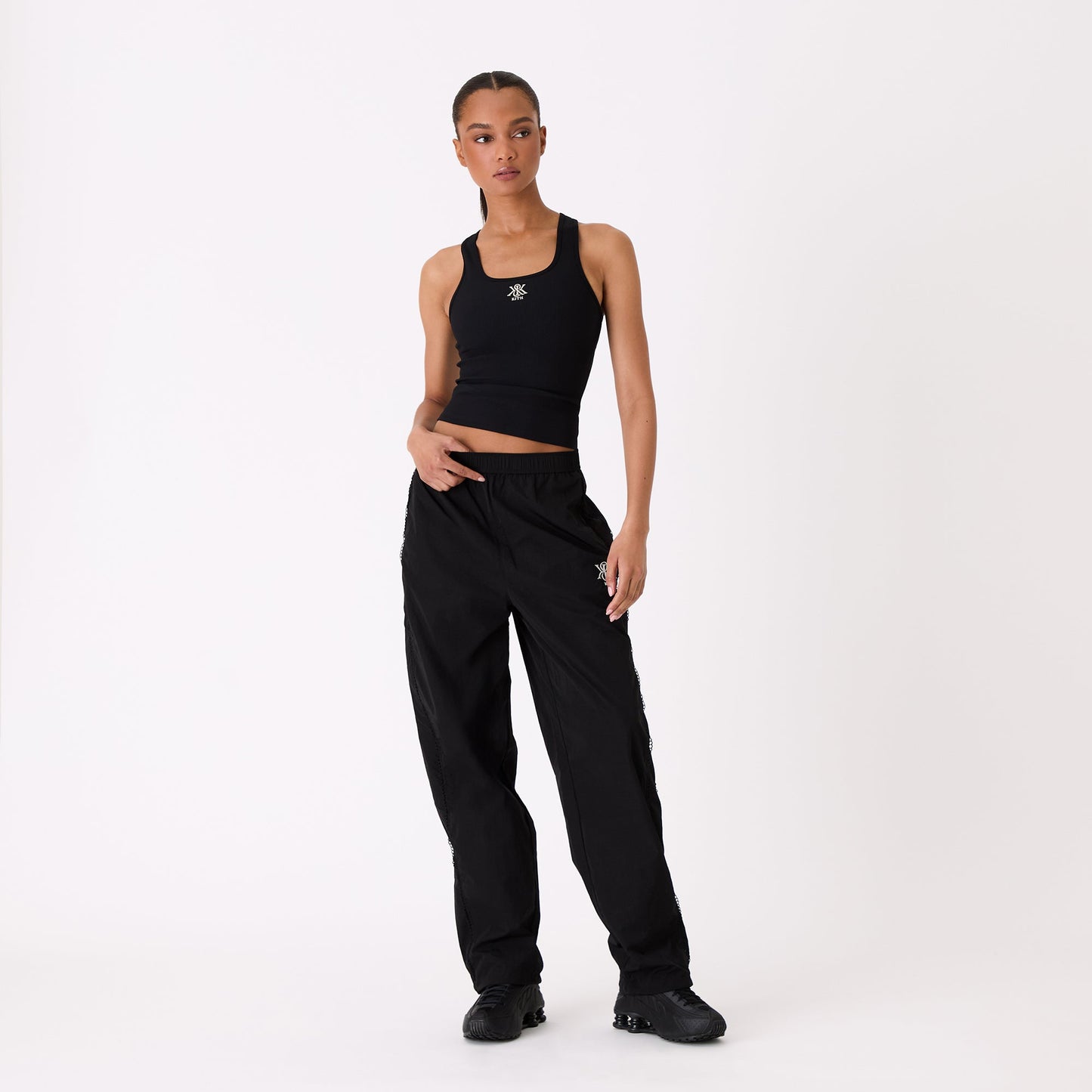 Women Kith Kith Women Azariah Seamed Track Bottoms - Black