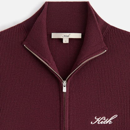 Women Kith Kith Women Ina Rib Track Zip - Magma