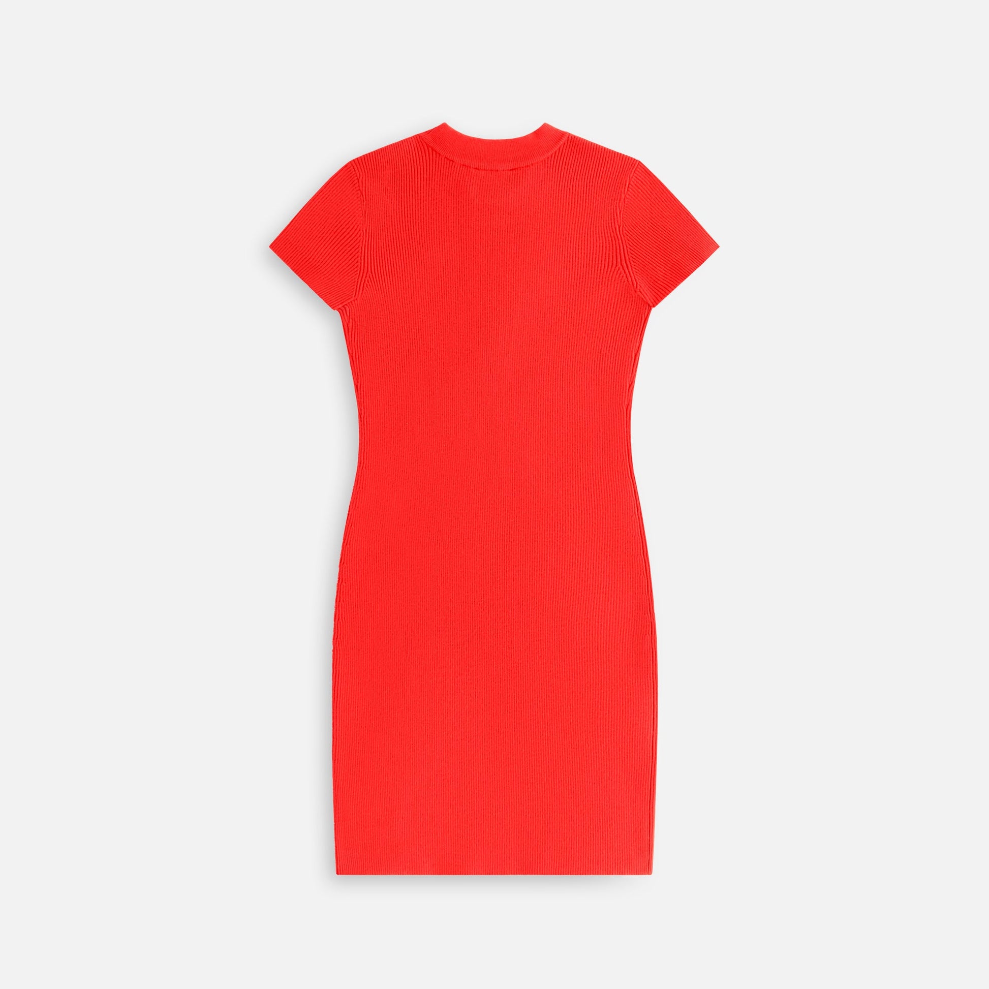 Women Kith Kith Women Mulberry Rib Dress - Cinnabar
