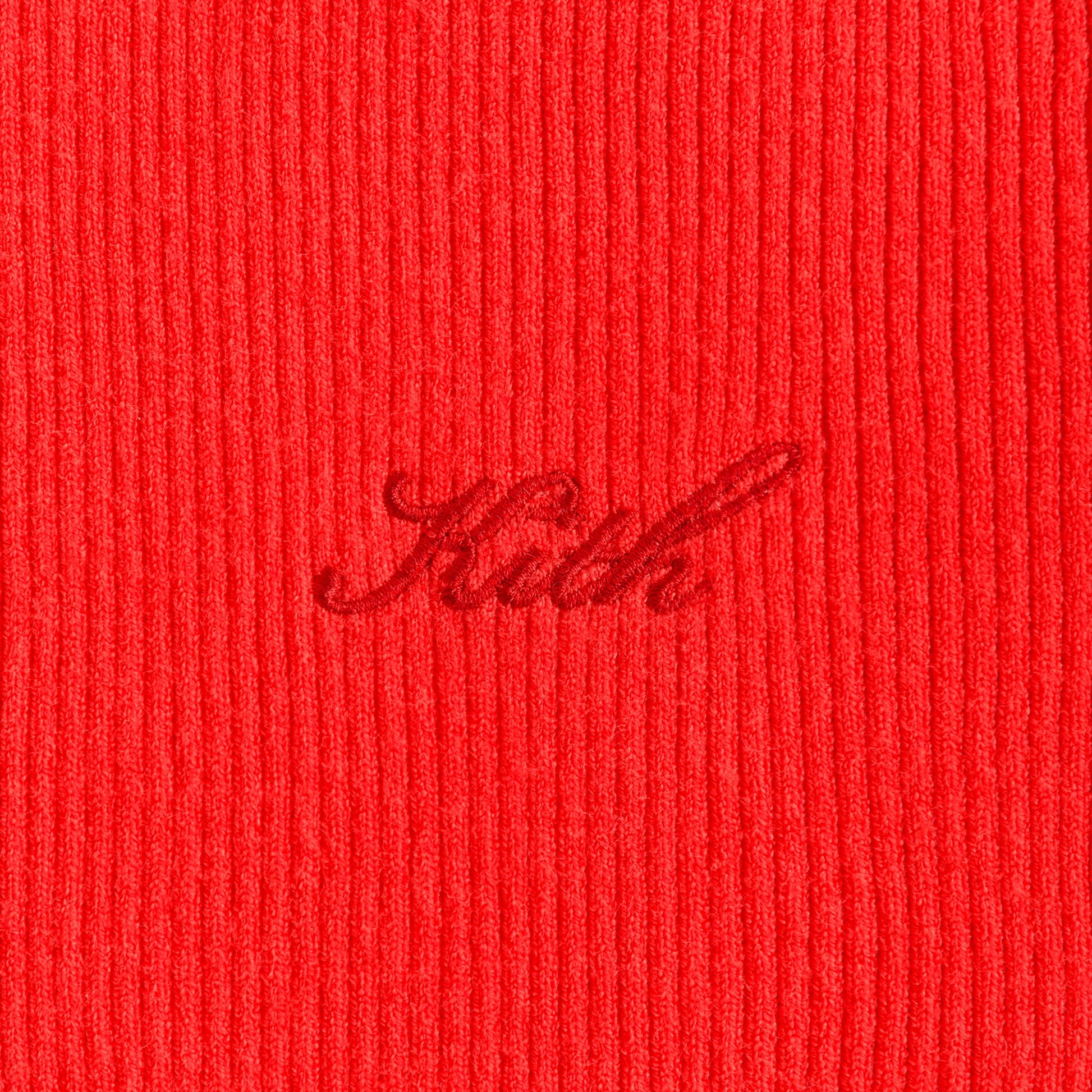Women Kith Kith Women Mulberry Rib Dress - Cinnabar