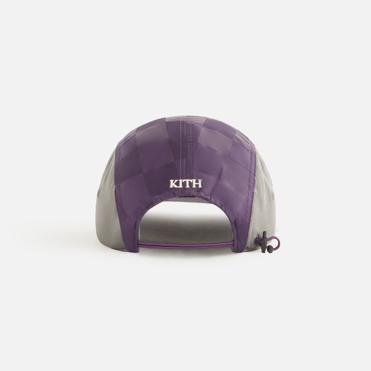 Women Kith Kith Women Checkered Satin Camper Cap - Nightshade