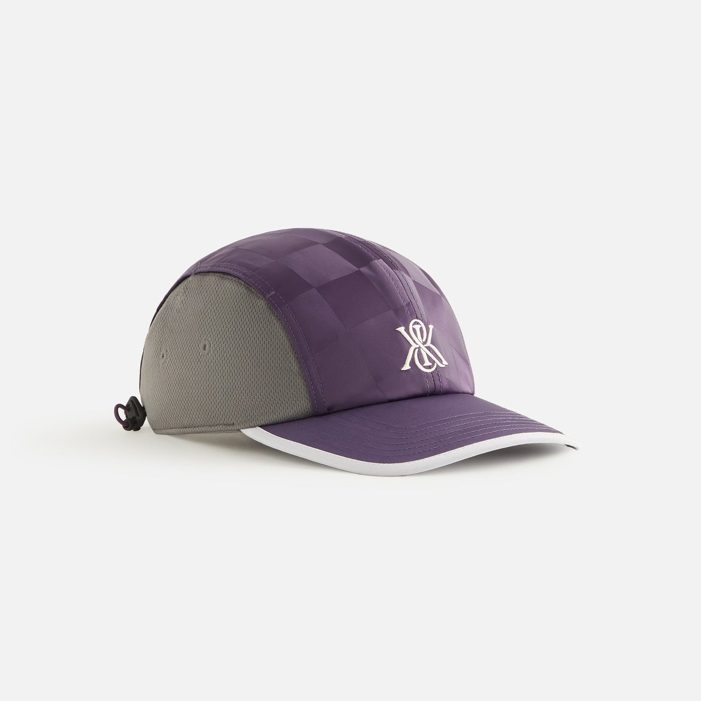 Women Kith Kith Women Checkered Satin Camper Cap - Nightshade