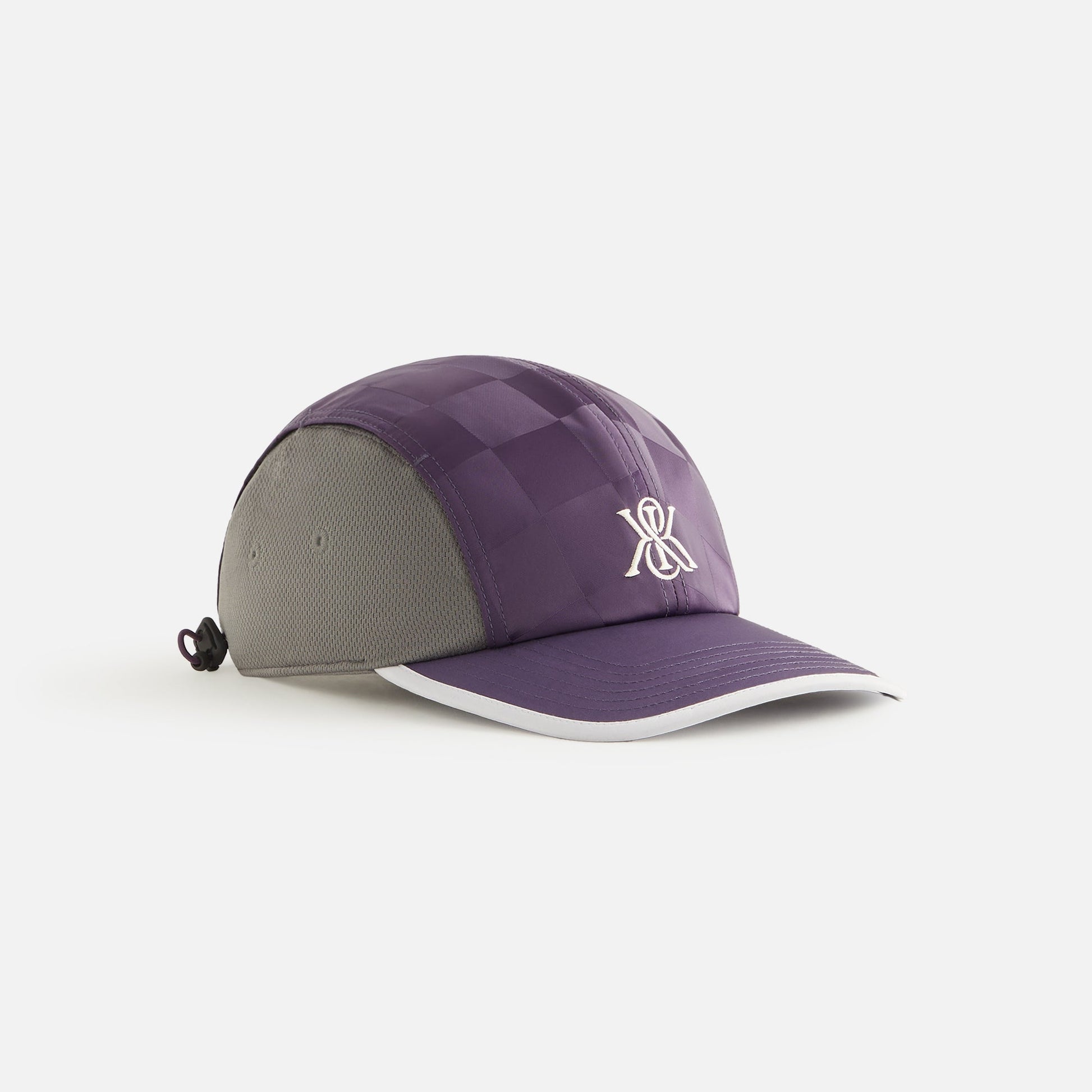 Women Kith Kith Women Checkered Satin Camper Cap - Nightshade