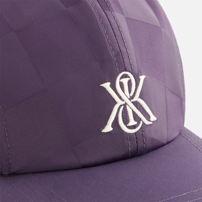 Women Kith Kith Women Checkered Satin Camper Cap - Nightshade