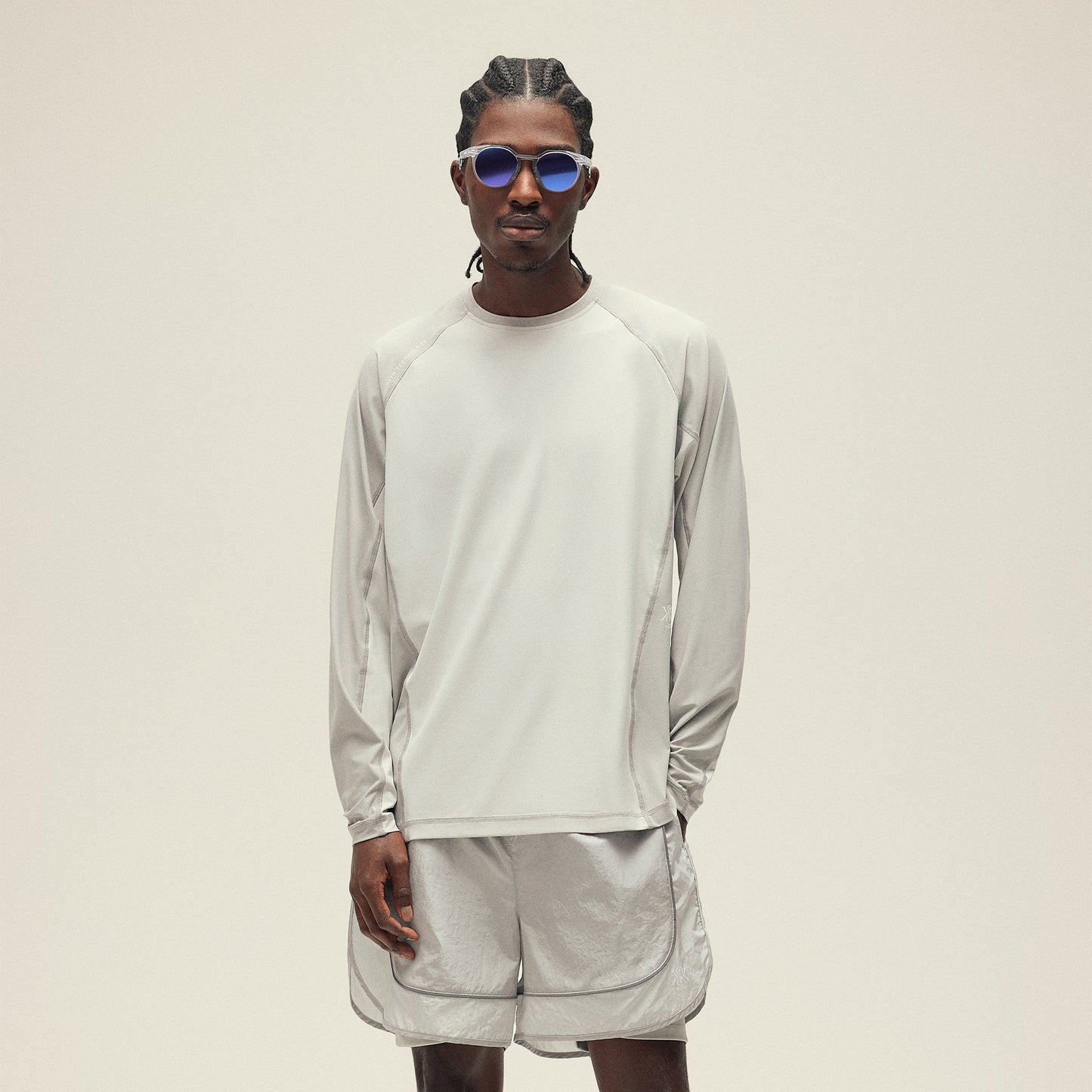 Men Kith Kith Panelled Donovan Tee - Tin