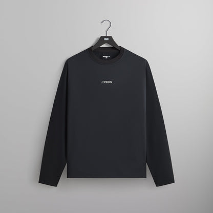 Men Kith Kith Honeycomb Tech Heathrow Long Sleeve Tee - Black