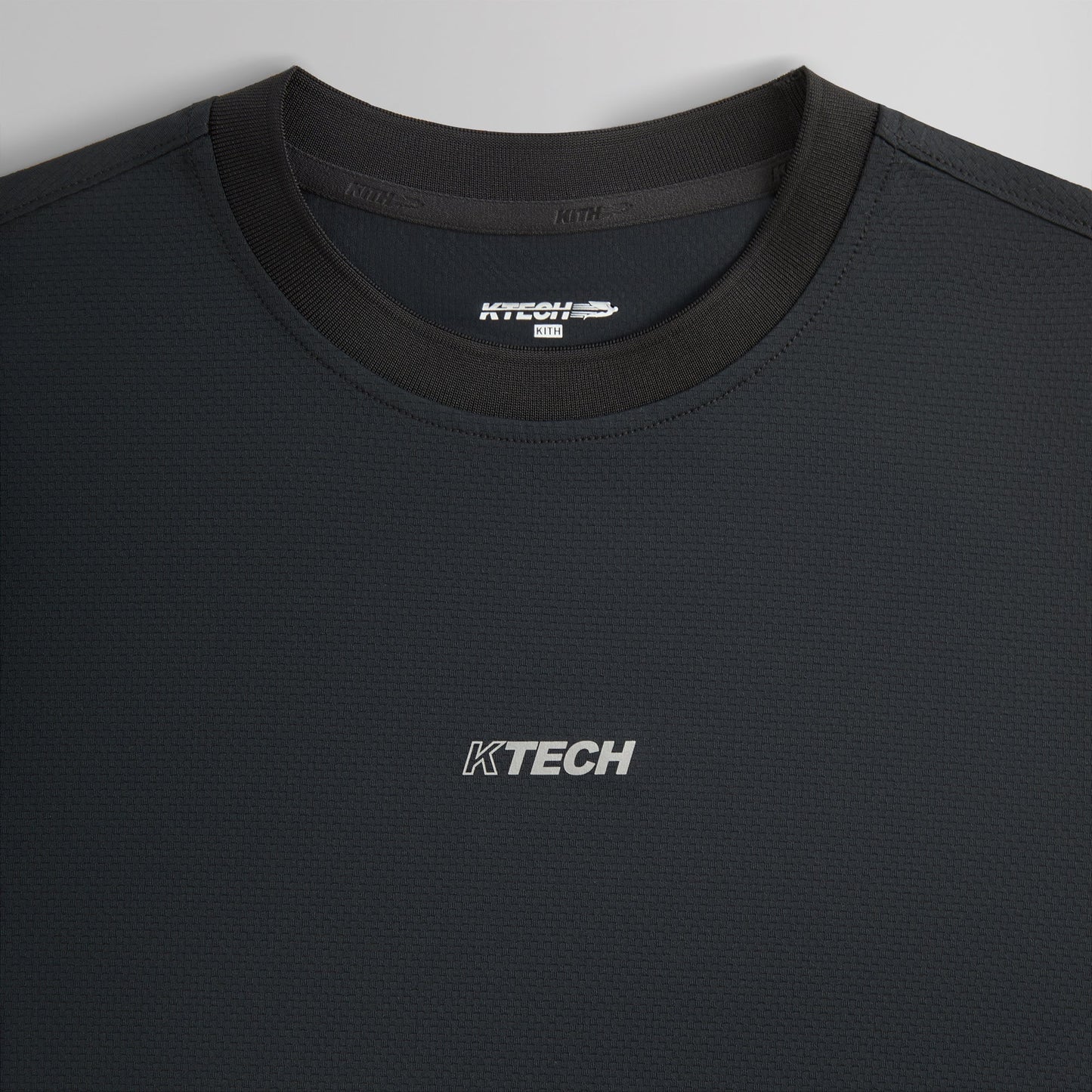 Men Kith Kith Honeycomb Tech Heathrow Long Sleeve Tee - Black