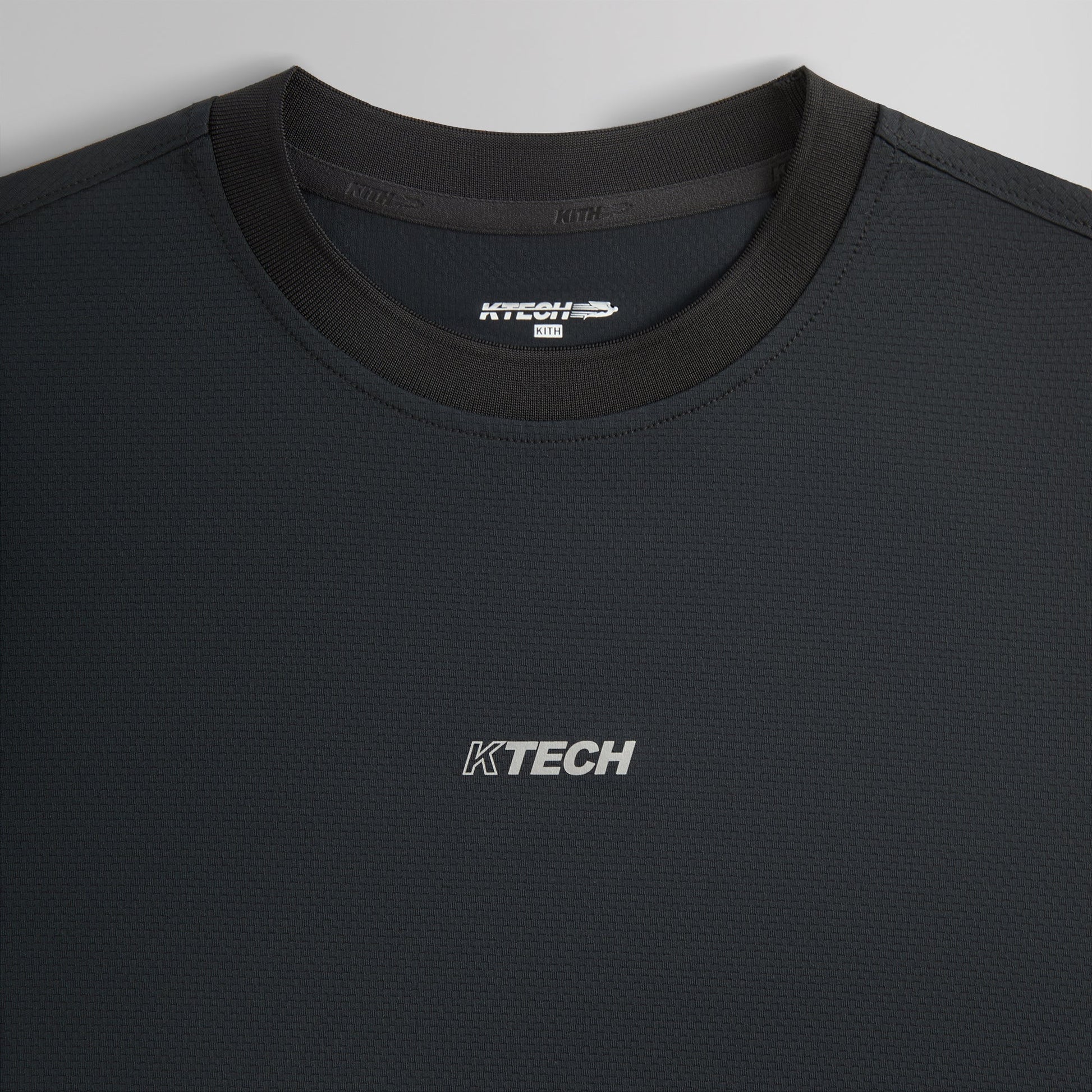 Men Kith Kith Honeycomb Tech Heathrow Long Sleeve Tee - Black