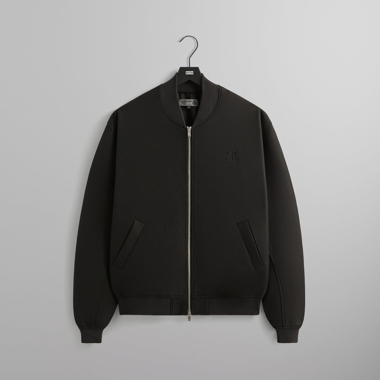 Men Kith Kith Double Weave Avery Bomber Jacket - Black