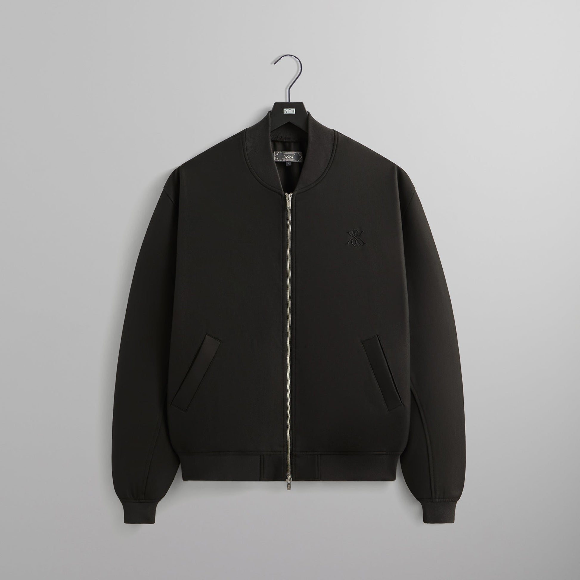 Men Kith Kith Double Weave Avery Bomber Jacket - Black