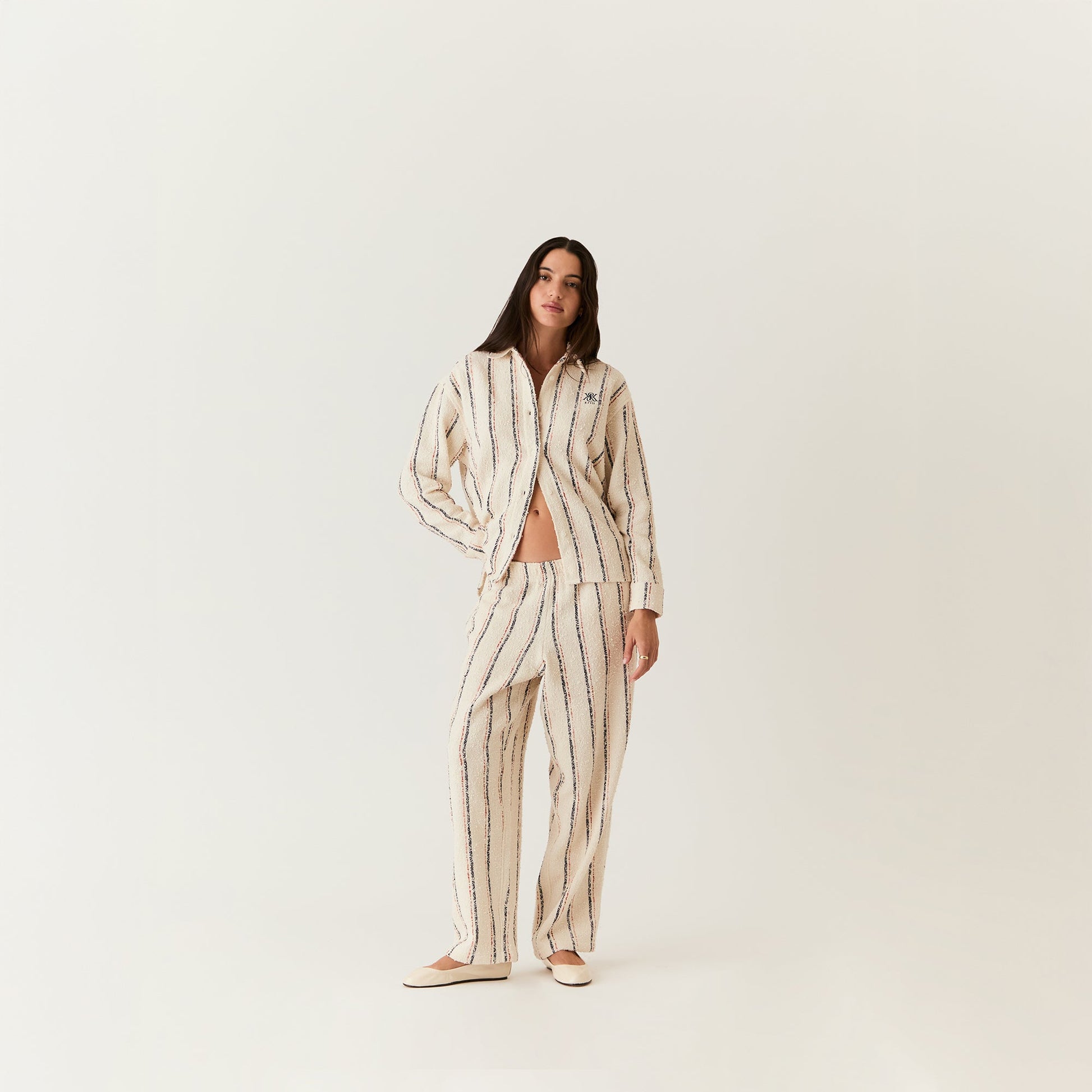 Women Kith Kith Women Ava Boucle Track Pant - Whisper