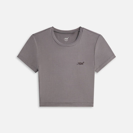 Women Kith Kith Women Mulberry III Cupro Tee - Hematite