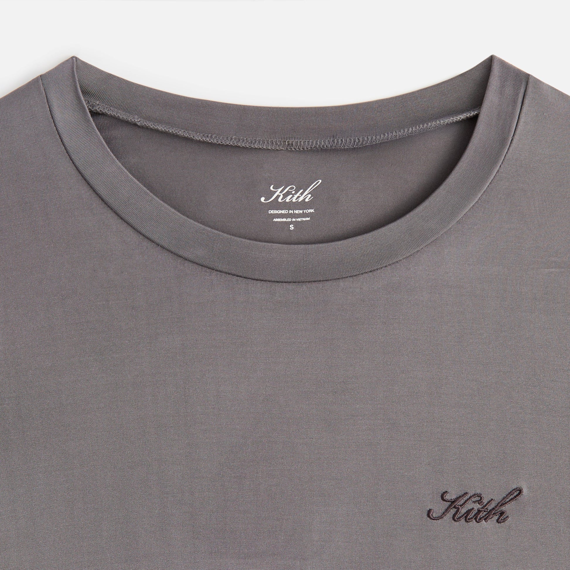 Women Kith Kith Women Mulberry III Cupro Tee - Hematite