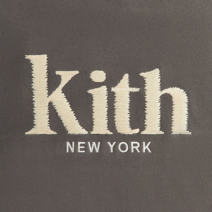 Women Kith Kith Women Ashwin Sueded New York Crewneck - Hematite