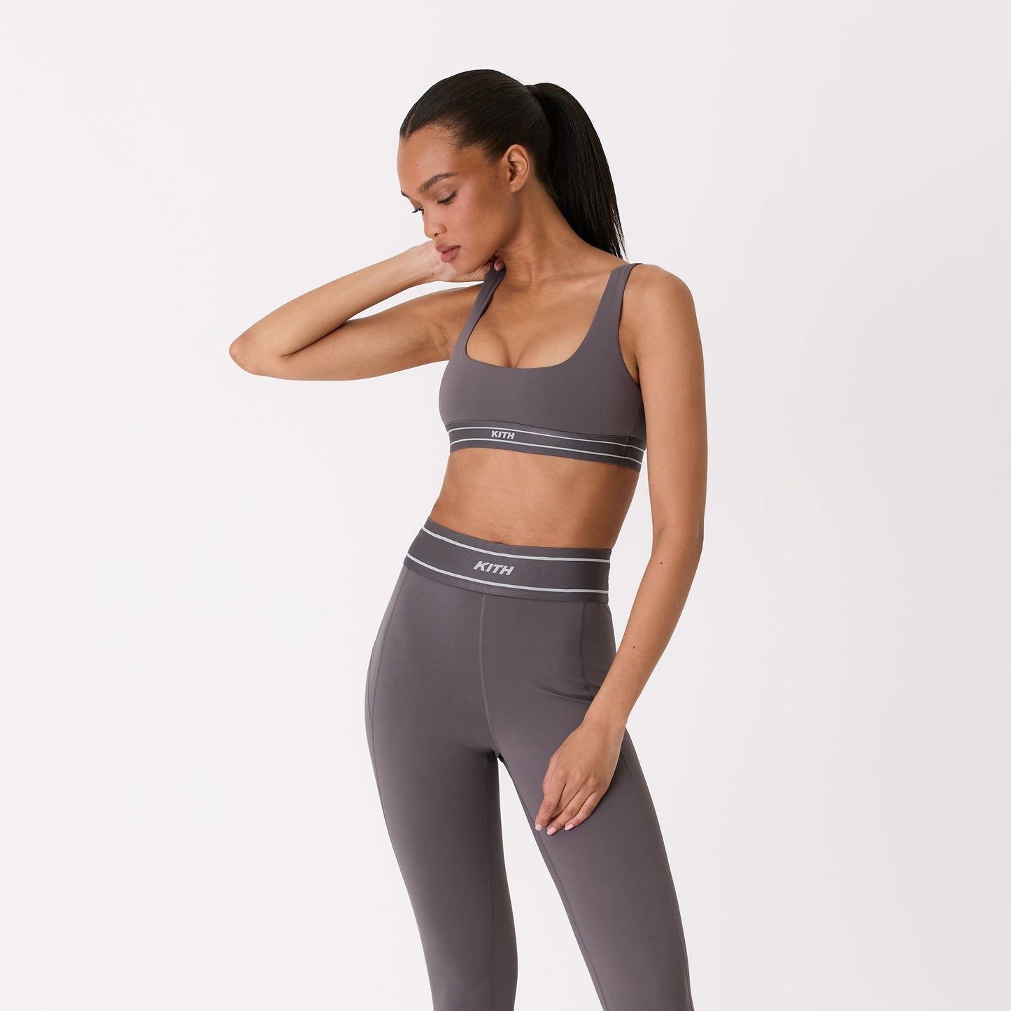 Women Kith Kith Women Elle U-Neck Active Bra - Thunder