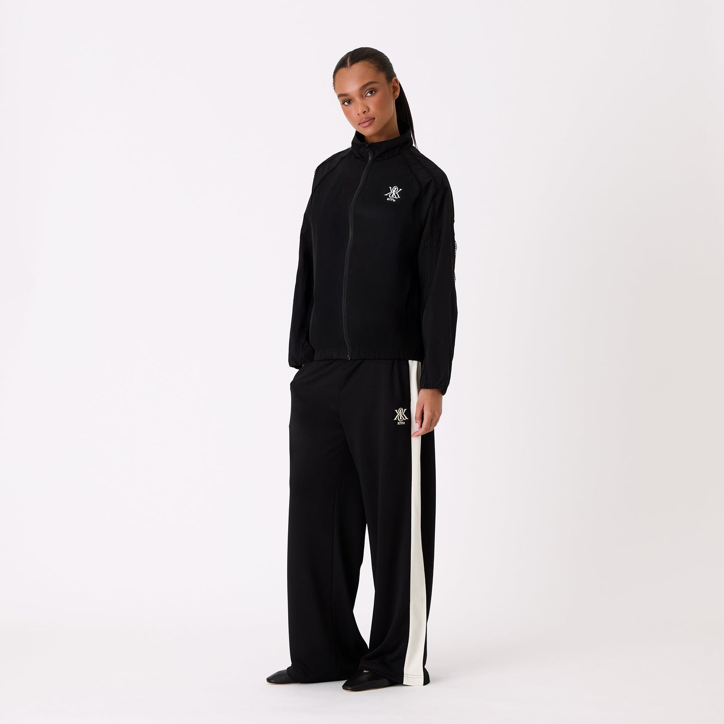 Women Kith Kith Women Azariah Seamed Track Jacket - Black