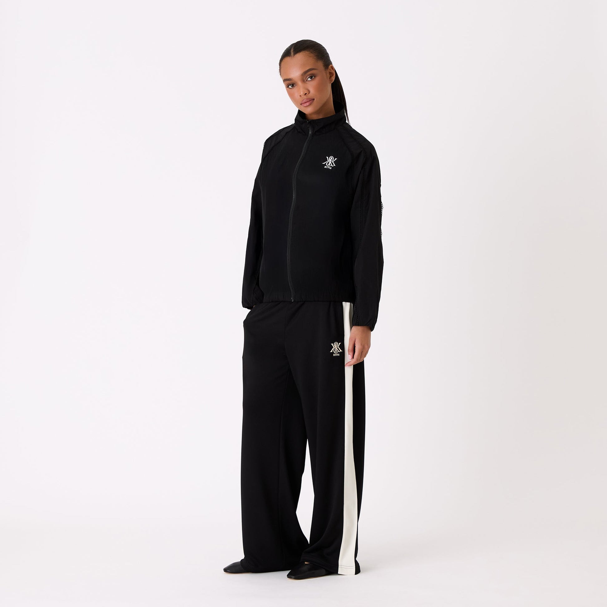 Women Kith Kith Women Azariah Seamed Track Jacket - Black