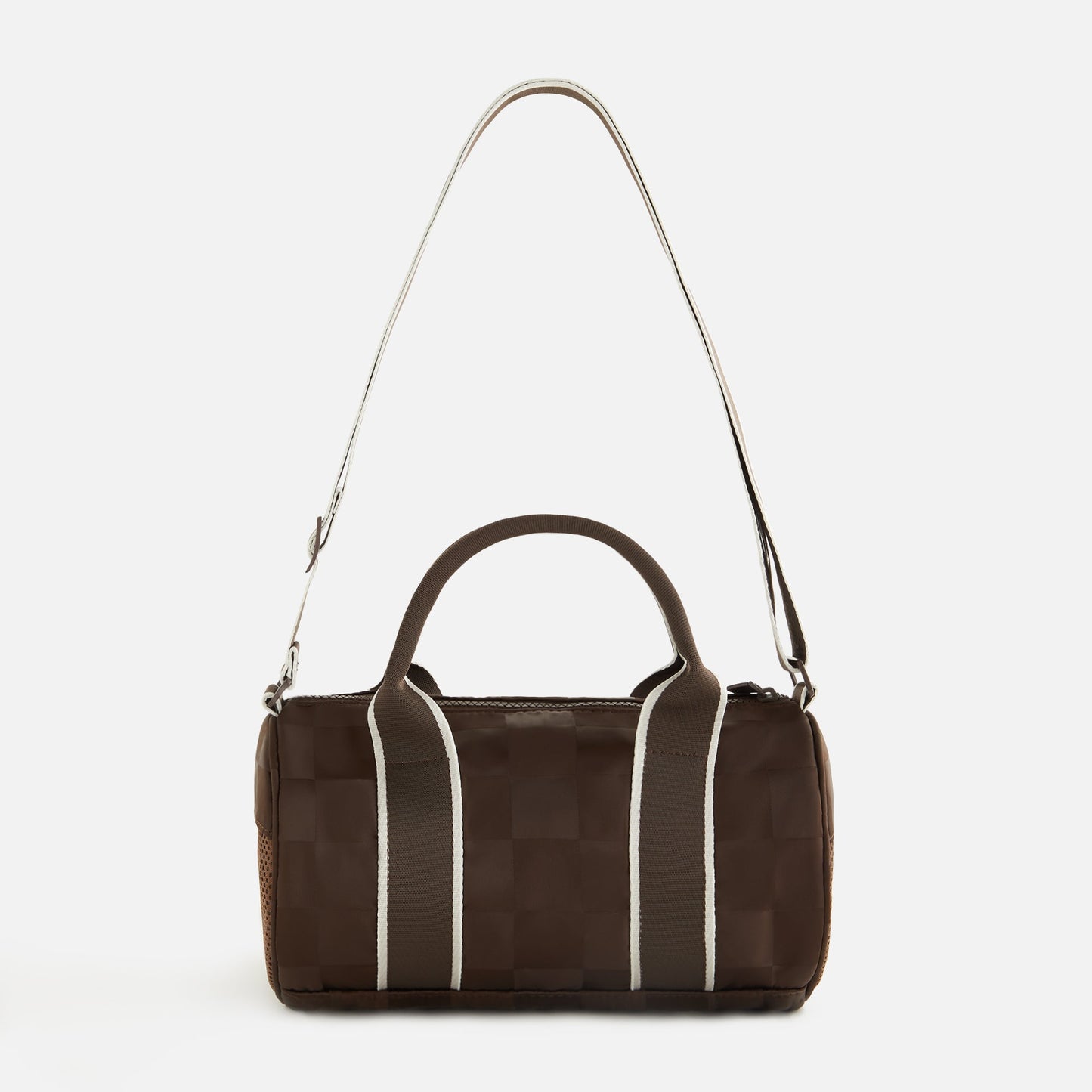 Women Kith Kith Women Checkered Satin Mini Duffle Bag - Derby