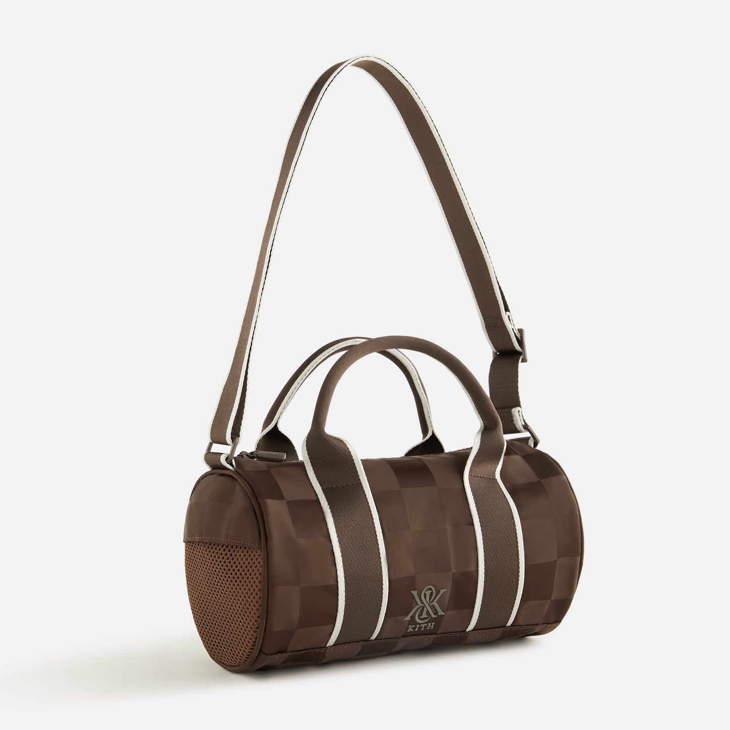 Women Kith Kith Women Checkered Satin Mini Duffle Bag - Derby