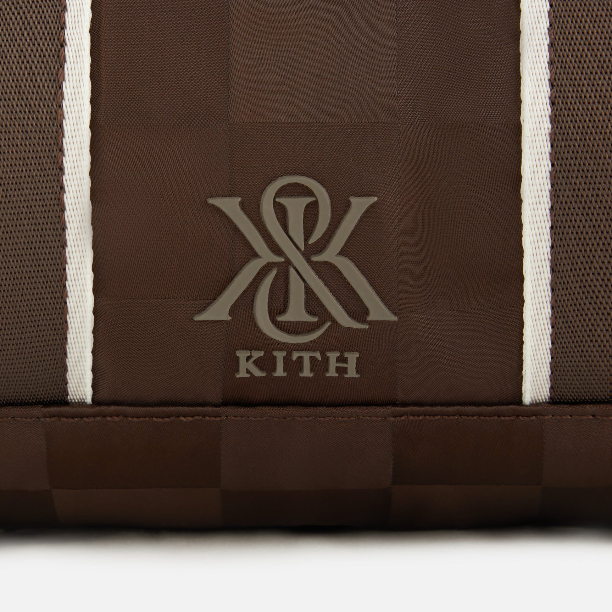 Women Kith Kith Women Checkered Satin Mini Duffle Bag - Derby
