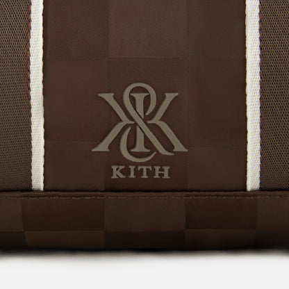 Women Kith Kith Women Checkered Satin Mini Duffle Bag - Derby