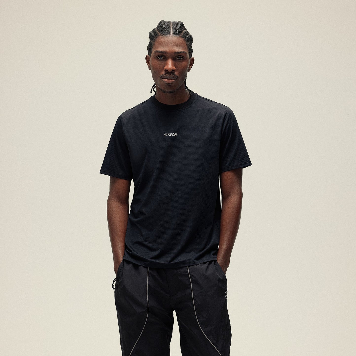 Men Kith Kith Honeycomb Tech Heathrow Tee - Black