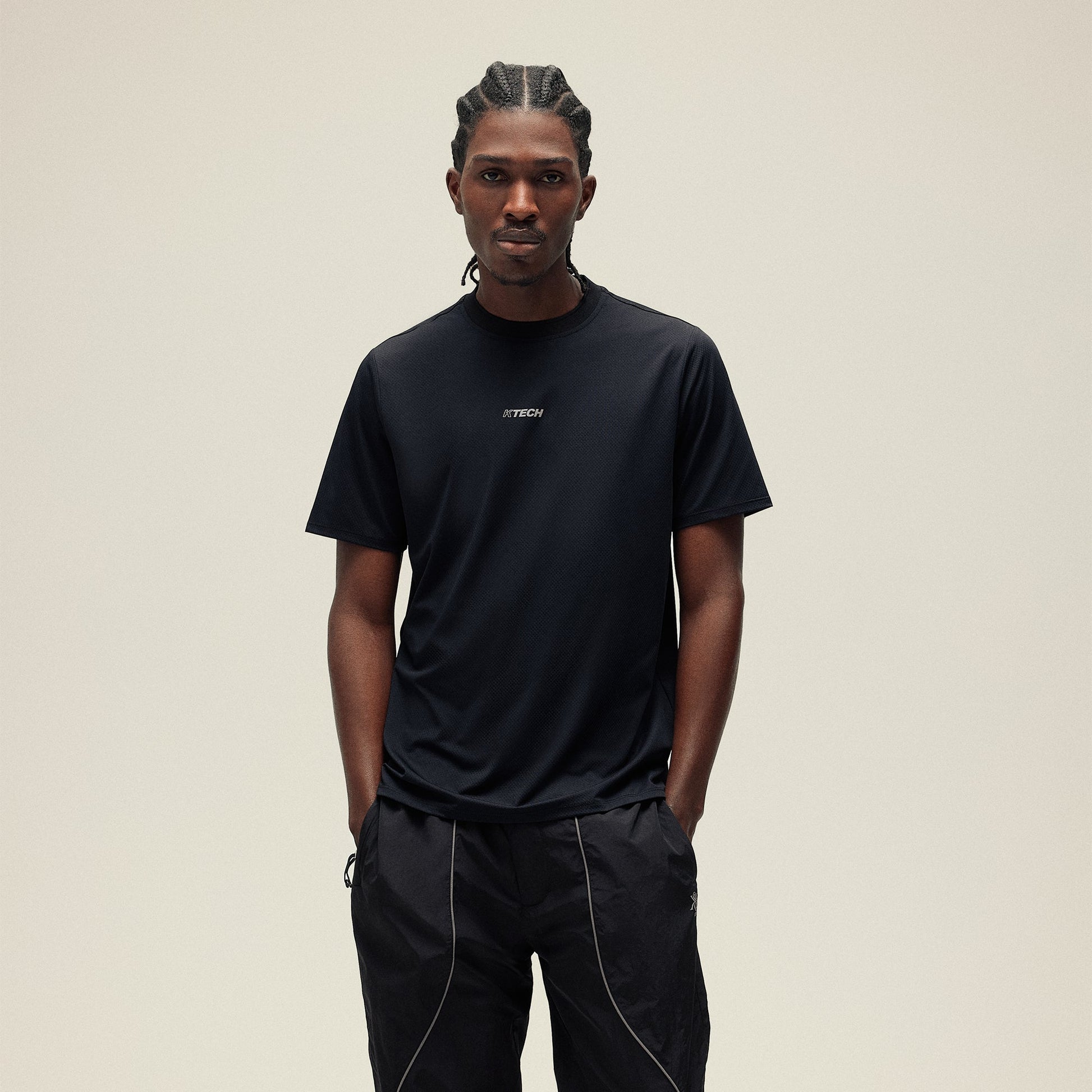 Men Kith Kith Honeycomb Tech Heathrow Tee - Black