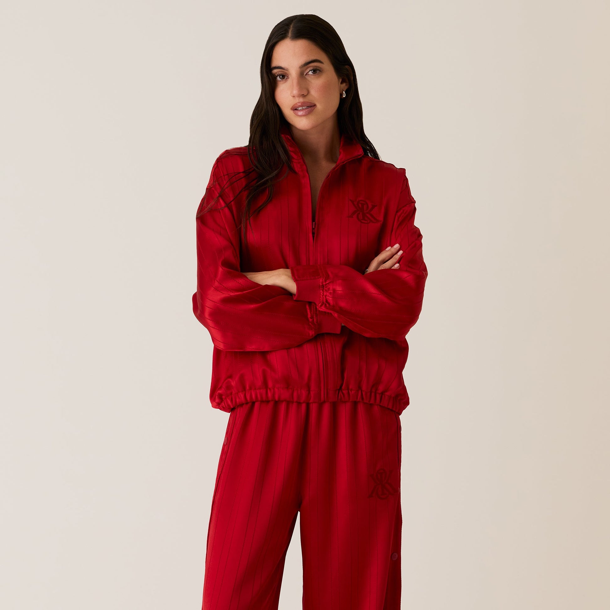 Women Kith Kith Women Wrenley Crest Track Jacket - Retro