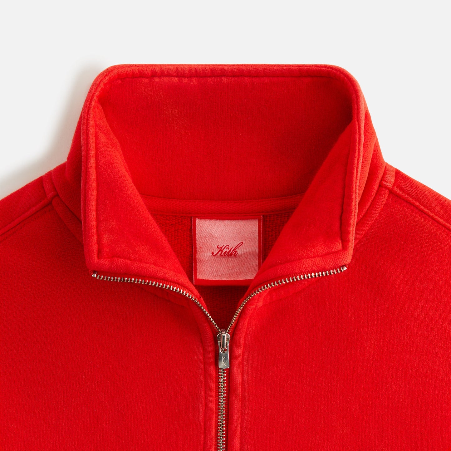 Women Kith Kith Women Vesper Sueded Quarter Zip - Cinnabar