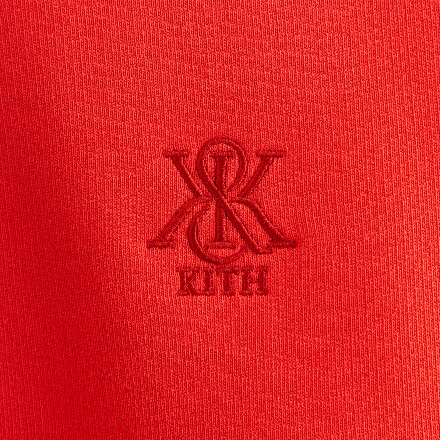 Women Kith Kith Women Asher Crest Crewneck - Cinnabar