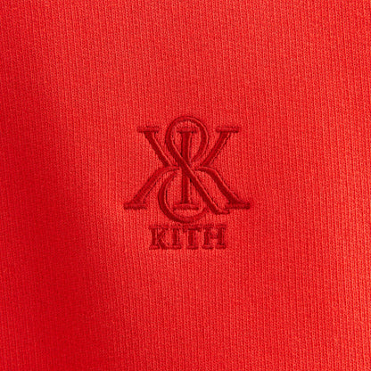 Women Kith Kith Women Asher Crest Crewneck - Cinnabar