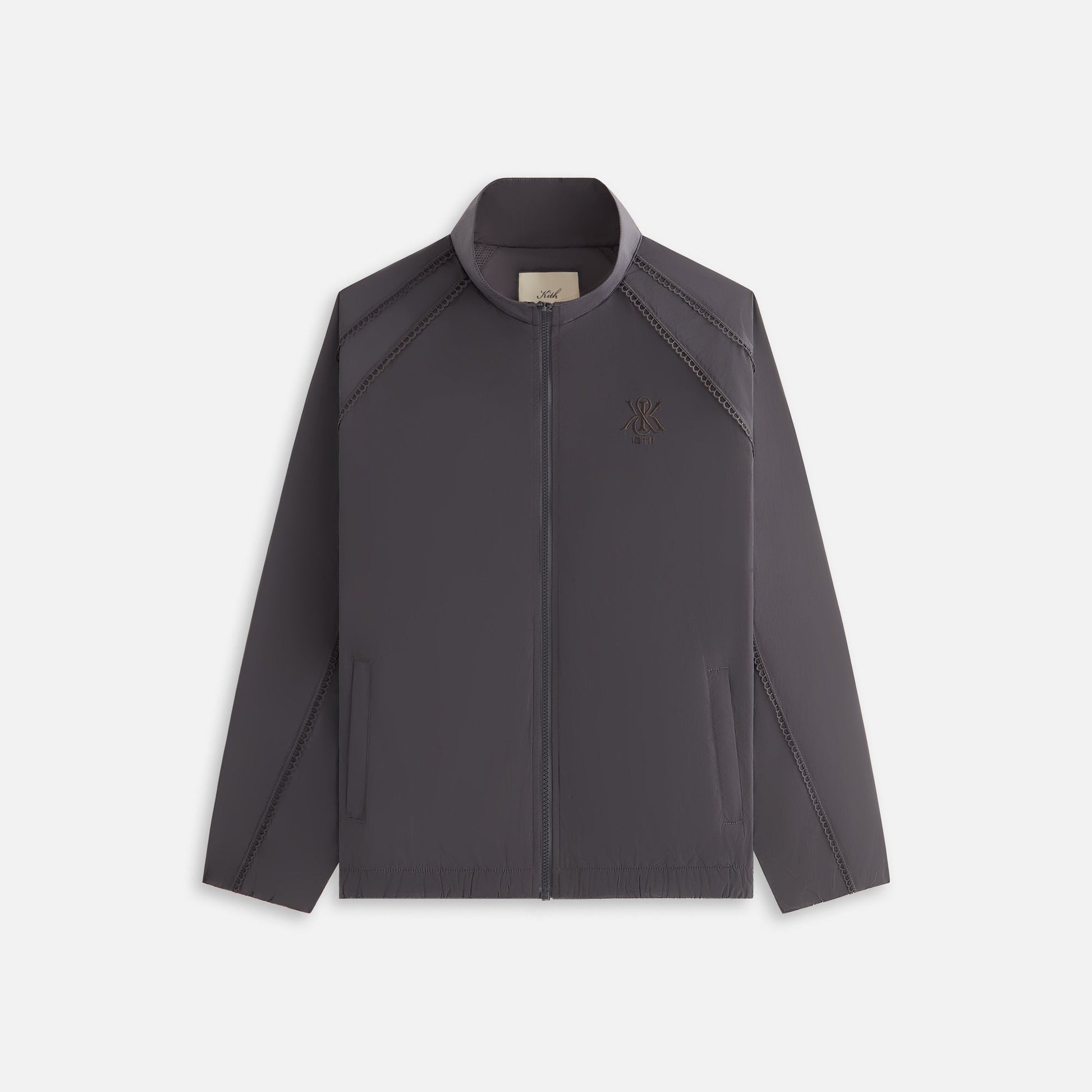 Women Kith Kith Women Azariah Seamed Track Jacket - Phantom Grey