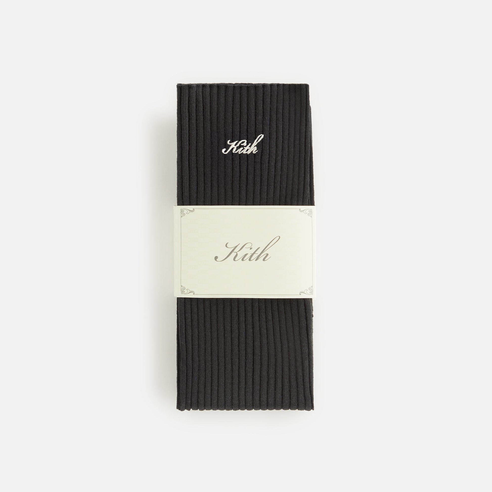 Women Kith Kith Women Script Logo Leg Warmer - Black