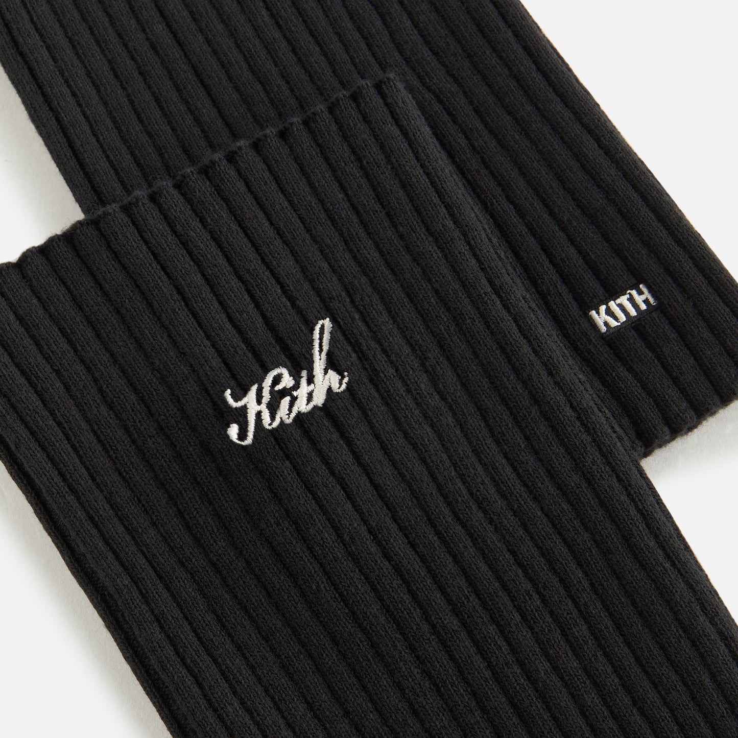 Women Kith Kith Women Script Logo Leg Warmer - Black