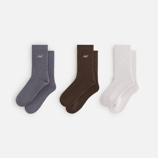 Women Kith Kith Women Script Classic Crew Socks 3-Pack - Multi