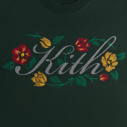 Men Kith Kith Floral Script Nelson Crewneck - Stadium