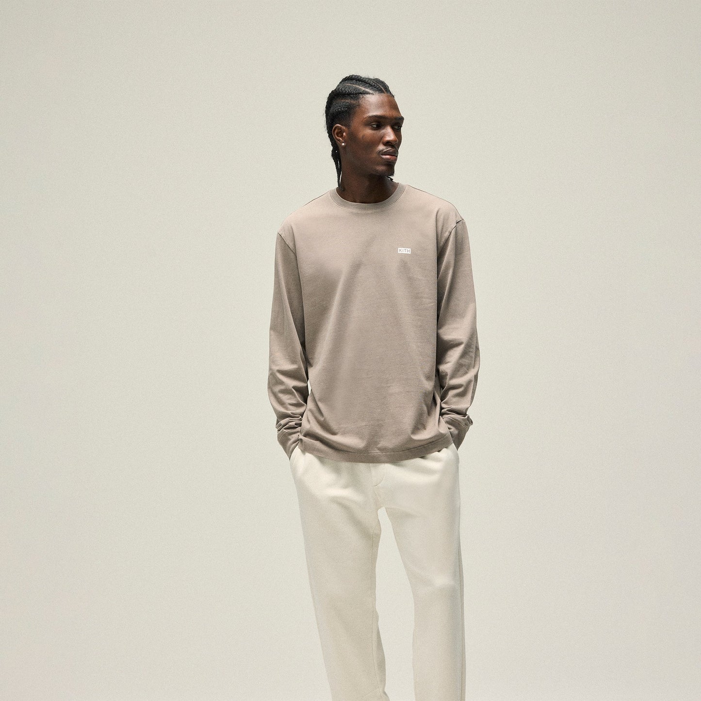 Men Kith Kith Long Sleeve LAX Tee - Quicksand
