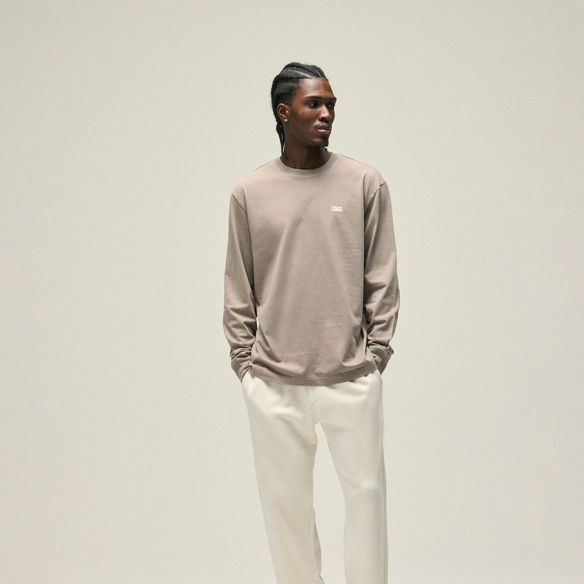 Men Kith Kith Long Sleeve LAX Tee - Quicksand